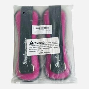 Stepfowarder Ankle Wrist Weights 2x1lb Pink Adjustable Strap Gym Fitness Unisex